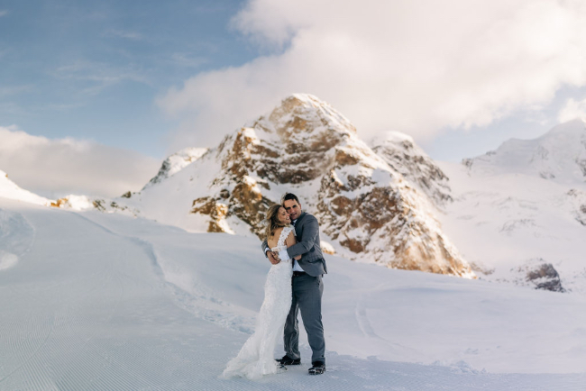 Stunning Elopement In St. Mortiz, Switzerland