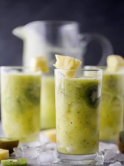 Healthy Drinks - Kiwi Pineapple Agua Fresca- Inspired By This