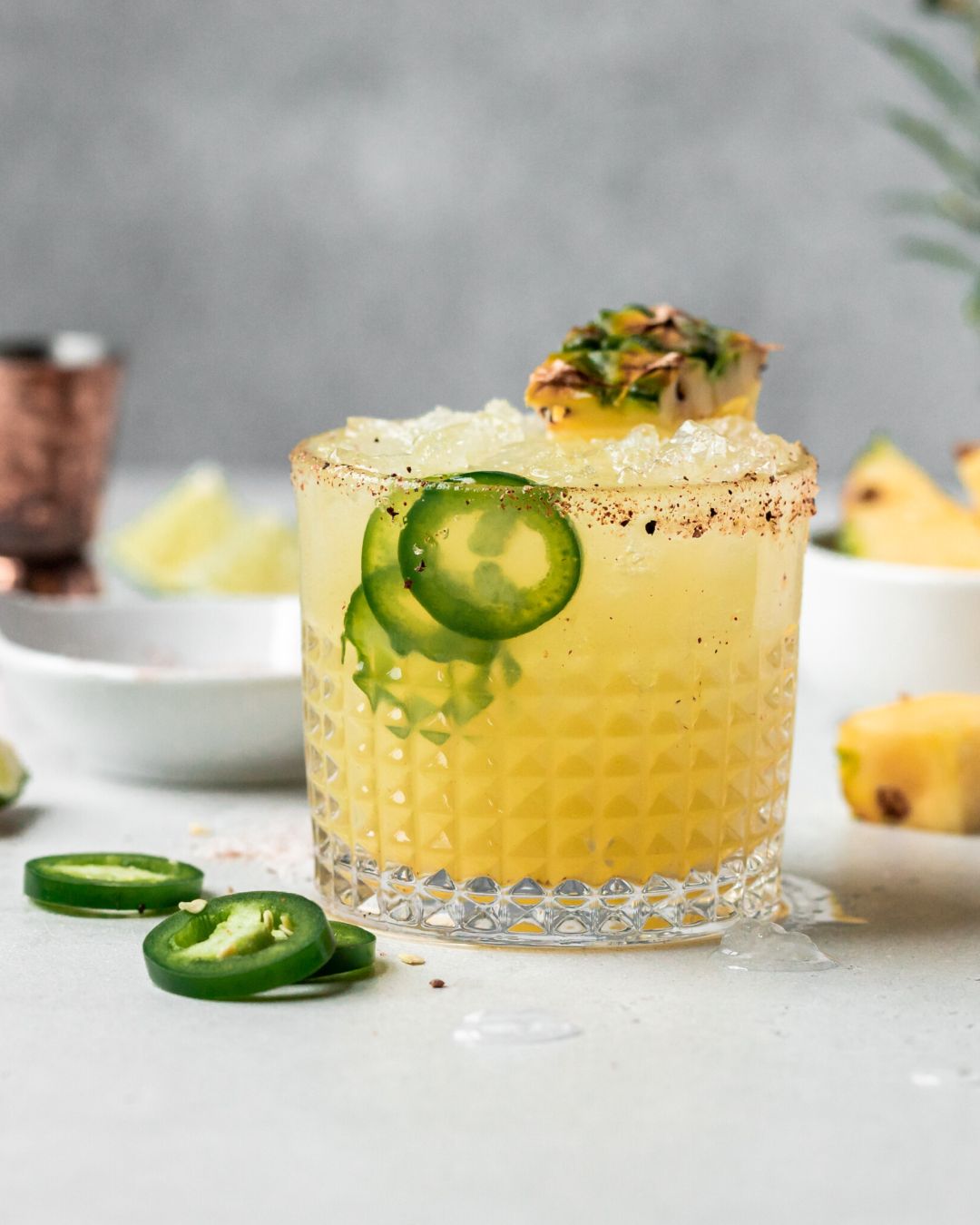 Summer Spritz - Jalapeno Pineapple Rose Spritz